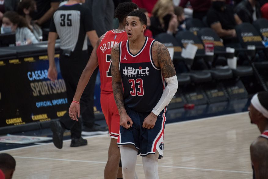 Kyle Kuzma Talking on Court 03 from Washington Wizards vs. Chicago Bulls. (Billy Sabatini / All-Pro Reels)