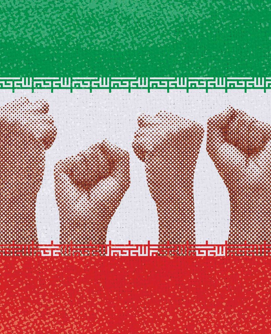 Iran Protests Illustration by Greg Groesch/The Washington Times