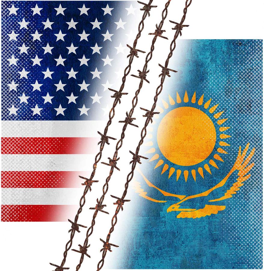 America&#x27;s Relationship with Kazakhstan Illustration by Greg Groesch/The Washington Times