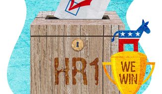 HR1 Advantages to Democrat Candidates Illustration by Greg Groesch/The Washington Times