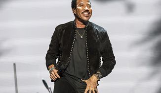 Lionel Richie performs at KAABOO Texas in Arlington, Texas on May 10, 2019. The Library of Congress said Thursday that Richie will receive the national library’s Gershwin Prize for Popular Song. He will be bestowed the prize at an all-star tribute in Washington, D.C., on March 9. (Photo by Amy Harris/Invision/AP, File)  **FILE**