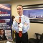 Virginia State Sen. Joe Morrissey, D-Richmond, speaks during an interview in his office on March 5, 2020, at the Capitol in Richmond, Va.  Virginia&#39;s outgoing Democratic governor has pardoned Morrissey, a Democratic state senator who was jailed after a sex scandal that involved a 17-year-old receptionist who later became his wife.  (AP Photo/Steve Helber, File)