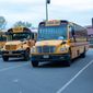 Loudoun County Public Schools buses. (Sabira Dewji via Shutterstock) ** FILE **