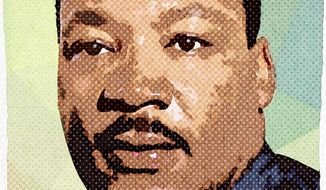 Dr. Martin Luther King Portrait by Greg Groesch/The Washington Times