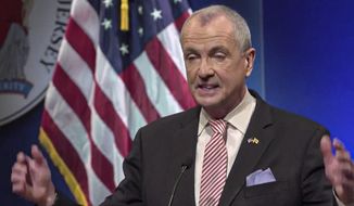 In this image taken from video, New Jersey Democratic Gov. Phil Murphy delivers his fourth state of the state address on Tuesday, Jan. 11, 2022. (New Jersey Office of the Governor via AP) ** FILE **