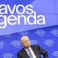 German Klaus Schwab, Founder and Executive Chairman of the World Economic Forum (WEF), arrives for the opening Davos Agenda 2022, in Cologny near Geneva, Switzerland, Monday, Jan. 17, 2022. The Davos Agenda, from 17 to 21 January 2022, is an online edition due to the coronavirus disease (COVID-19) outbreak gather global leaders to shape the principles, policies and partnerships needed in this challenging context. (Salvatore Di Nolfi/Keystone via AP)