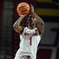 Maryland guard Diamond Miller shoots a basket against Northwestern during the second half of an NCAA college basketball game, Sunday, Jan. 23, 2022, in College Park, Md. Maryland won 87-59. (AP Photo/Julio Cortez) **FILE**