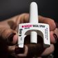 The overdose-reversal drug Narcan is displayed during training for employees of the Public Health Management Corporation (PHMC), Dec. 4, 2018, in Philadelphia. (AP Photo/Matt Rourke, file)