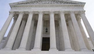 The U.S. Supreme Court on Wednesday, Jan.19, 2022, in Washington. (AP Photo/Mariam Zuhaib)