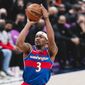 Washington Wizards Guard Bradley Beal with a jump shot against the Brooklyn Nets at Capital One Arena in Washington D.C., Jan. 19, 2022. (Photo by All-Pro Reels)