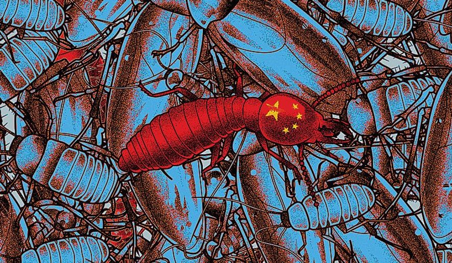 Communist Party Termites Illustration by Linas Garsys/The Washington Times