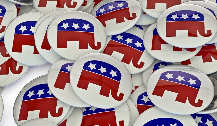 Republican badges (photo credit: GrandeDuc via Shutterstock) *FILE*