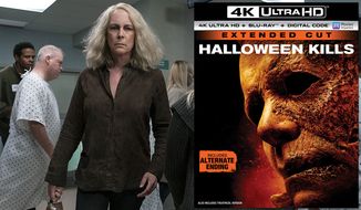 Jamie Lee Curtis (aka Laurie Strode) is back in &quot;Halloween Kills,&quot; available in the 4K Ultra HD format from Universal Studios Home Entertainment.