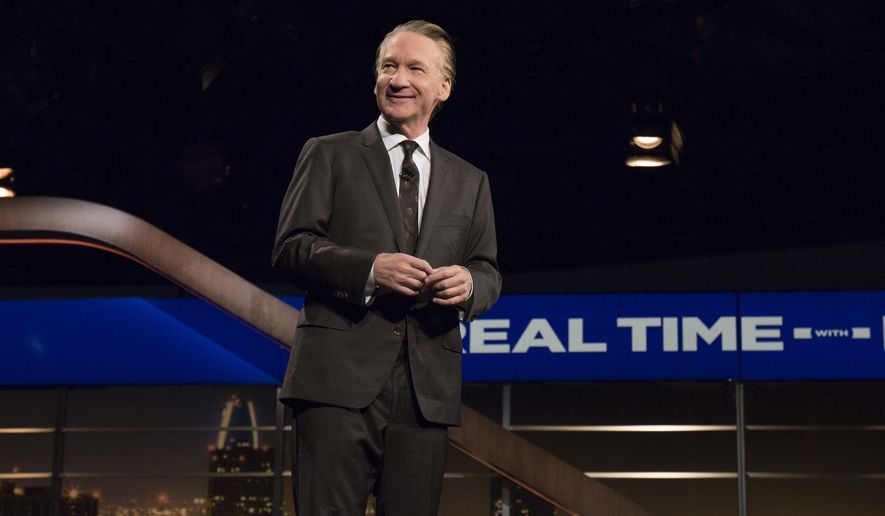 In a photo provided by HBO, Bill Maher speaks during the monologue of HBO&#x27;s &quot;Real Time with Bill Maher&quot; on Friday, June 23, 2017, in Los Angeles. (Janet Van Ham/HBO via AP)  **FILE**