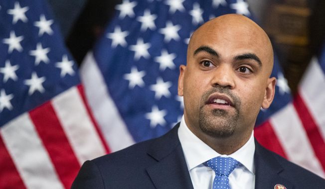 Rep Colin Allred, D-Texas, speaks during a news conference on Capitol Hill in Washington on Wednesday, June 24, 2020. (AP Photo/Manuel Balce Ceneta) **FILE**