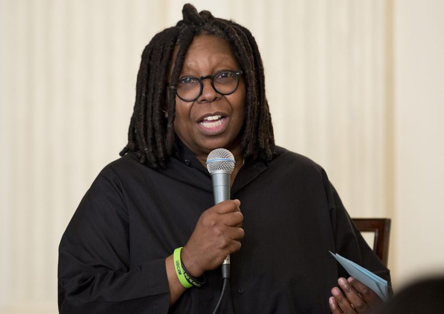 Whoopi Goldberg speaks during the Broadway at the White House event in the State Dining Room of the White House in Washington, Monday, Nov. 16, 2015. Goldberg has apologized in a tweet Monday, Jan. 31, 2022, for saying the Holocaust was not about race. Her initial comments Monday morning on ABC’s &quot;The View&quot; caused a backlash. (AP Photo/Carolyn Kaster, File)