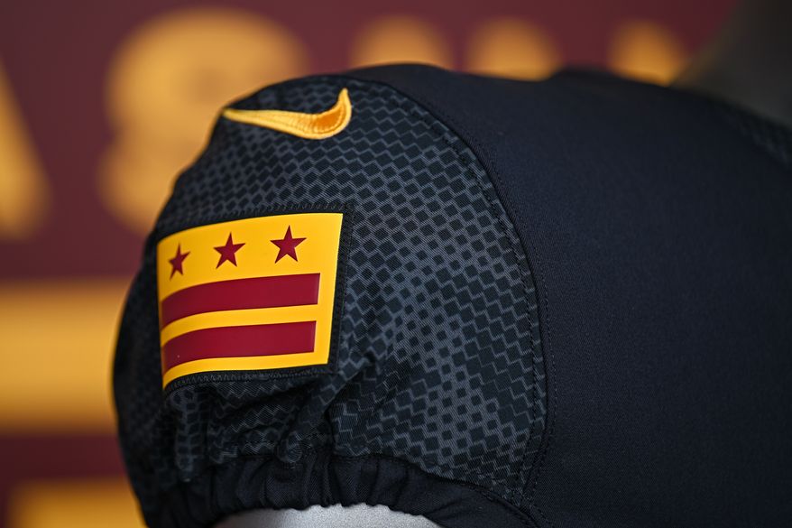 Details of the new uniforms of the Washington Commanders at FedEx Field on February 2nd 2022 in Landover MD. (Reggie Hildred/All-Pro Reels)