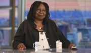 This image released by ABC shows co-host Whoopi Goldberg on the set of the daytime talk series &amp;quot;The View.&amp;quot; Goldberg’s colleagues on the ”The View&#39;&#39; had virtually nothing to say Wednesday about her two-week suspension for her comments earlier this week on Jews and the Holocaust. At the top of the ABC talk show, co-host Joy Behar noted Goldberg’s absence and said simply with a tiny head tilt, “OK,” before moving on to other topics (Jenny Anderson/ABC via AP)