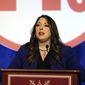 Ronna McDaniel, the GOP chairwoman, speaks during the Republican National Committee winter meeting Friday, Feb. 4, 2022, in Salt Lake City. (AP Photo/Rick Bowmer) ** FILE **