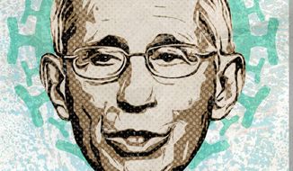 Mad Scientist Dr. Anthony Fauci Illustration by Greg Groesch/The Washington Times