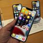 The line-up of the Apple iPhone 13 is displayed on their first day of sale, in New York, Friday, Sept. 24, 2021, iPhone 13 mini, foreground, iPhone 13, iPhone 13 Pro, and iPhone 13 ProMax, left to right, background. On Tuesday, Feb. 8, 2022, Apple said it is expanding the iPhone&#39;s capabilities to accept contactless payments, making it easier for merchants to conduct tap-to-pay transactions without having to buy additional hardware. (AP Photo/Richard Drew, File)