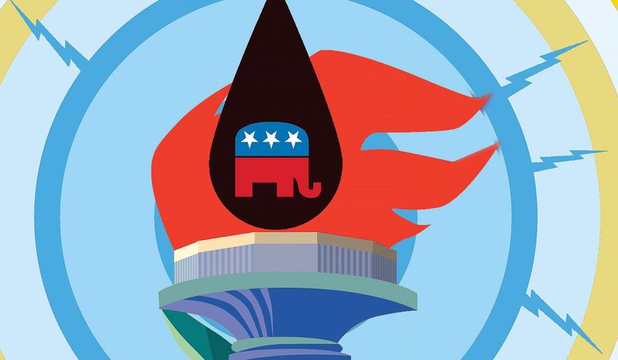 Republicans are for More American Energy Illustration by Linas Garsys/The Washington Times