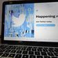 The login/sign-up screen for a Twitter account is seen on a laptop computer Tuesday, April 27, 2021, in Orlando, Fla. (AP Photo/John Raoux) ** FILE **