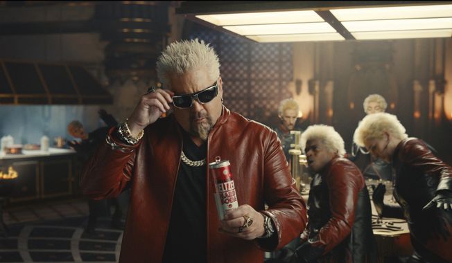 This photo provided by Bud Light, shows a scene from Bud Light Seltzer’s 2022 Super Bowl NFL football spot. A new poll finds two-thirds of Americans planning to watch Super Bowl LVI say they&#x27;re more excited for the game&#x27;s commercials than the contest itself. ( Bud Light via AP)  **FILE**