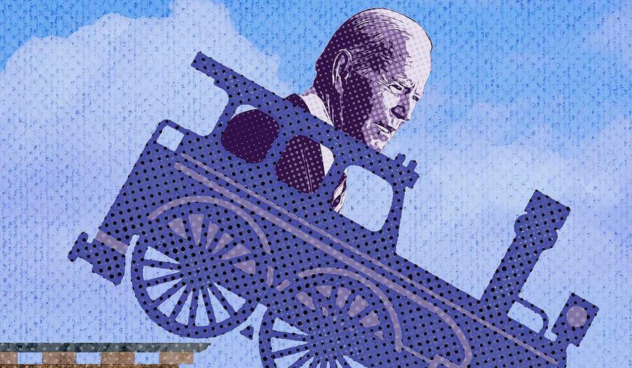 New railroad regulations with the Biden administration Illustration by Greg Groesch/The Washington Times