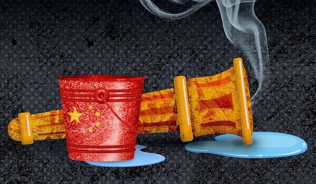 China Destroying the Spirit of the Olympic Games Illustration by Greg Groesch/The Washington Times