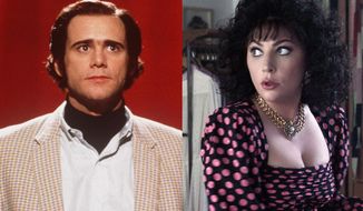 Jim Carrey as Andy Kaufman in &quot;Man on the Moon&quot; from Kino Lorber and Lady Gaga as Patrizia Reggiani in House of Gucci from Universal Studios Home Entertainment, both films are available in the Blu-ray format.