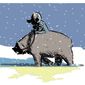 Illustration on Putin&#39;s winter war by Alexander Hunter/The Washington Times