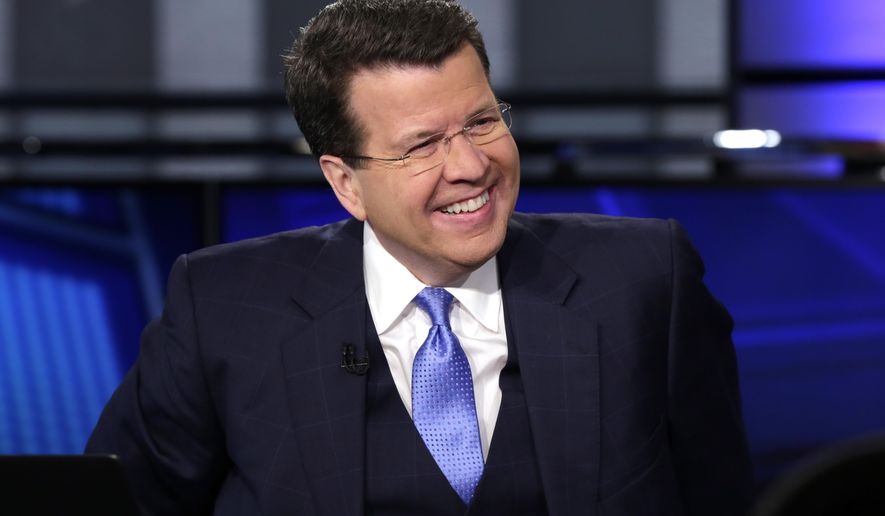 Anchor Neil Cavuto appears on the set of his &amp;quot;Cavuto: Coast to Coast&amp;quot; program, on the Fox Business Network, in New York on March 9, 2017. Cavuto has returned to work after more than a month following a near-deadly battle with COVID-19. Cavuto, who hosts weekday shows on Fox News Channel and the Fox Business Network, said he was in the intensive care with the coronavirus and pneumonia. (AP Photo/Richard Drew, File)