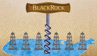 Blackball BlackRock Illustration by Greg Groesch/The Washington Times