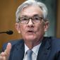 Federal Reserve Chairman Jerome Powell testifies before the Senate Banking Committee hearing, Thursday, March 3, 2022 on Capitol Hill in Washington. (Tom Williams, Pool via AP)
