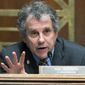 Committee Chairman Sherrod Brown, Ohio Democrat, speaks during a Senate Banking Committee hearing on Capitol Hill in Washington on Thursday, March 3, 2022. (Tom Williams, Pool via AP) **FILE**