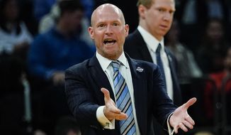 Seton Hall head coach Kevin Willard argues a call during the first half of an NCAA college basketball game against Connecticut at the Big East conference tournament Thursday, March 10, 2022, in New York. (AP Photo/Frank Franklin II) **FILE**