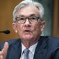 Federal Reserve Chairman Jerome Powell testifies before the Senate Banking Committee hearing, Thursday, March 3, 2022, on Capitol Hill in Washington. (Tom Williams, Pool via AP)