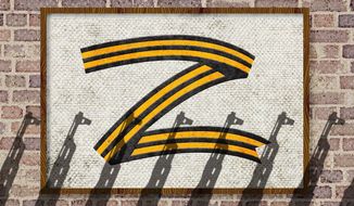 The Russian Z Symbol and the Ukraine War Illustration by Greg Groesch/The Washington Times