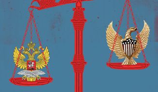 U.S.-China Competition Illustration by Linas Garsys/The Washington Times