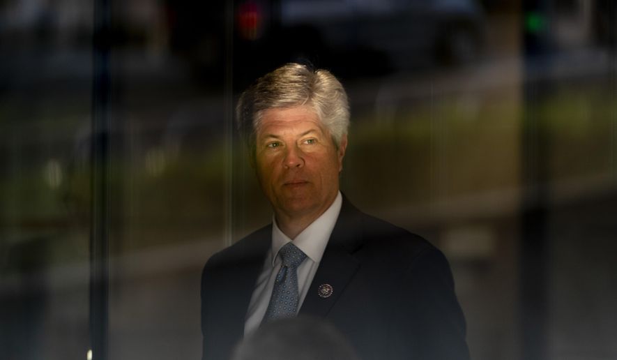 U.S. Rep. Jeff Fortenberry, R-Neb., arrives at the federal courthouse in Los Angeles, Wednesday, March 16, 2022. Fortenberry stands trial to fight allegations that he lied to federal investigators about an illegal 2016 contribution to his campaign from a foreign national and didn&#39;t properly disclose it in campaign filings. (AP Photo/Jae C. Hong)