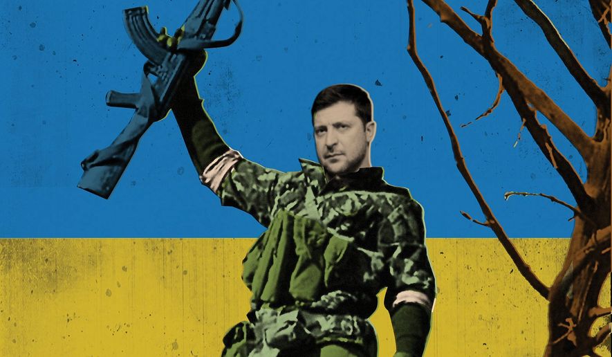 Zelenskyy&#39;s Wolverines are Winning Illustration by Linas Garsys/The Washington Times