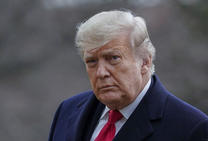 President Donald Trump arrives at the White House in Washington, on Dec. 31, 2020. Mark Pomerantz, a prosecutor who had been leading a criminal investigation into Donald Trump before quitting last month, said in his resignation letter that he believes the former president is &quot;guilty of numerous felony violations&quot; and he disagreed with the Manhattan district attorney&#x27;s decision not to seek an indictment. (AP Photo/Evan Vucci, File)