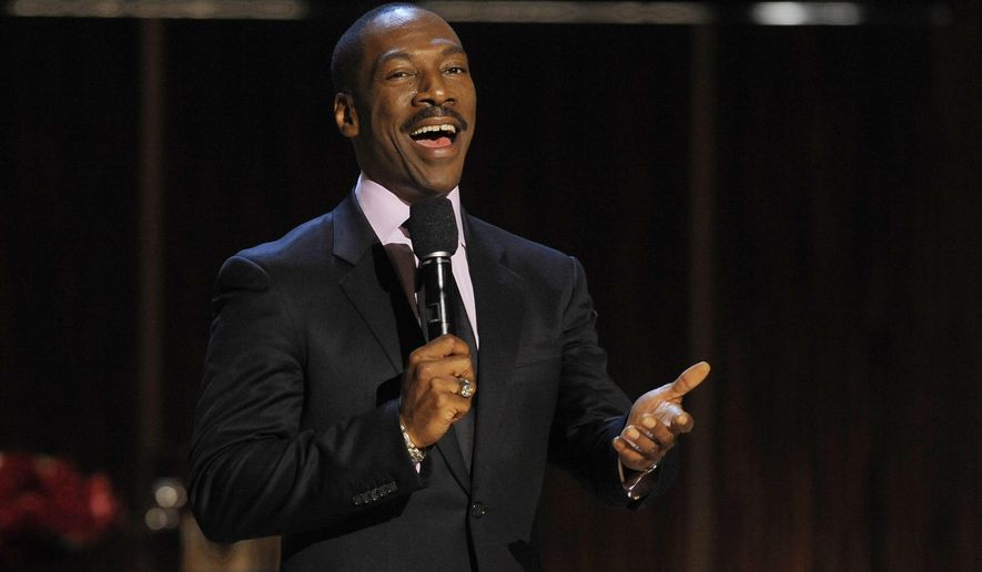In this Nov. 3, 2012 file photo, Eddie Murphy addresses the audience at the close of "Eddie Murphy: One Night Only," a celebration of Murphy's career in Beverly Hills, Calif. Murphy turns 61 on April 3. (Photo by Chris Pizzello/Invision/AP, File)