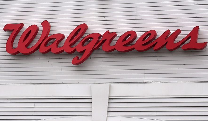 The Walgreens logo on the front of a store, Wednesday, July 14, 2021, in Cambridge, Mass. Drug store chains like Walgreens are limiting purchases on emergency contraception pills due to a spike in demand that has followed the Supreme Court&#x27;s overturning of Roe v. Wade, the 1973 decision that legalized abortion nationwide. (AP Photo/Charles Krupa, File)  **FILE**