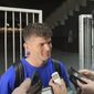 United States&#x27; Christian Pulisic talks to reporters after the team clinched a 2022 soccer World Cup berth Wednesday, March 30, 2022, in San Jose, Costa Rica. (AP Photo/Ron Blum) **FILE**