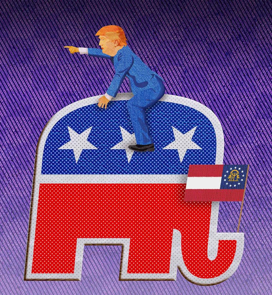 Trump&#39;s Georgia Problem Illustration by Greg Groesch/The Washington Times