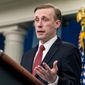 White House National Security Adviser Jake Sullivan speaks at a press briefing at the White House in Washington, Monday, April 4, 2022. (AP Photo/Andrew Harnik) ** FILE **