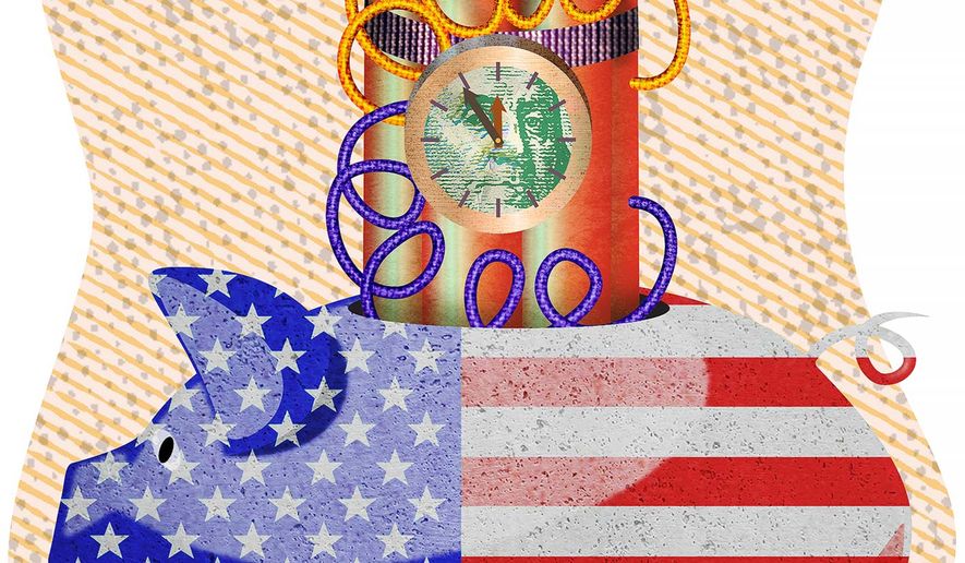 COVID-19 Business Loan Timebomb Illustration by Greg Groesch/The Washington Times