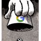 Illustration on the problem of Google and Big Tech by Alexander Hunter/The Washington Times